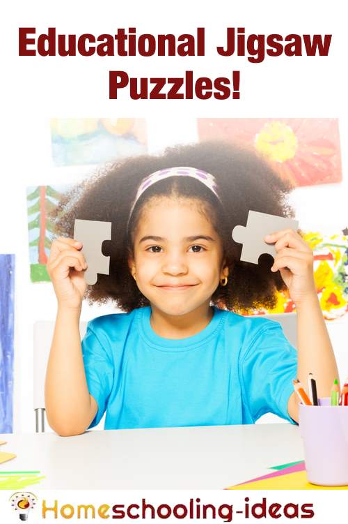 Educational Jigsaw Puzzles for kids. From www.homeschooling-ideas.com