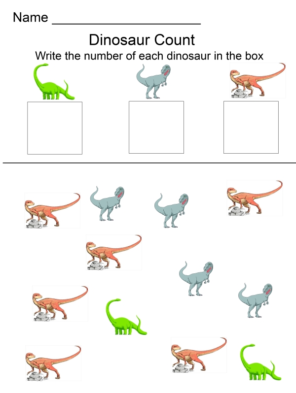 Dinosaur Activity Pack -Counting