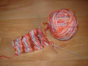 Yarn dyed with kool aid