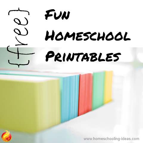 Free fun homeschool printables