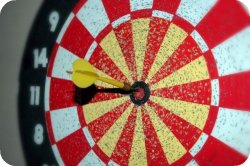 homeschooling styles - bullseye on dartboard