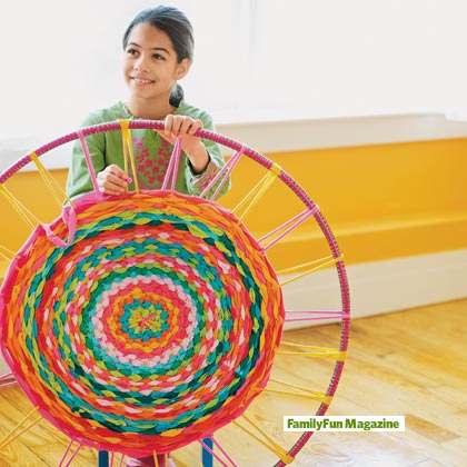 Hula Hoop Rug from FamilyFun Magazine