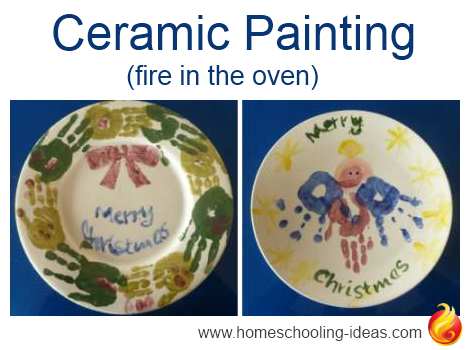 Firing Pottery in an Oven - Christmas Plates Idea