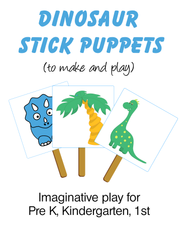 Dinosaur Stick Puppets
