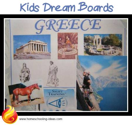 Making dreamboards with kids
