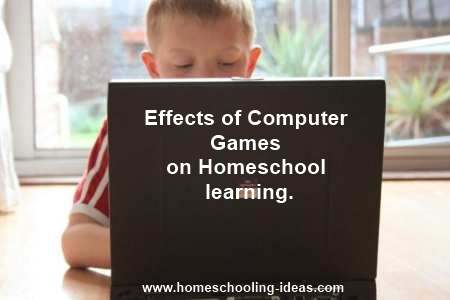 Effects of computer games - boy on laptop