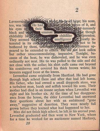 Found Poetry in old book