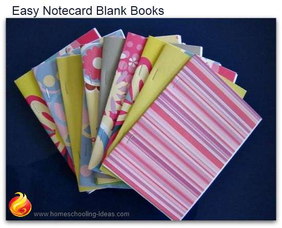Easy to make notecard books