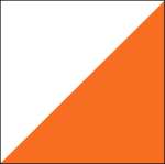 orienteering for kids checkpoint flag - white and orange