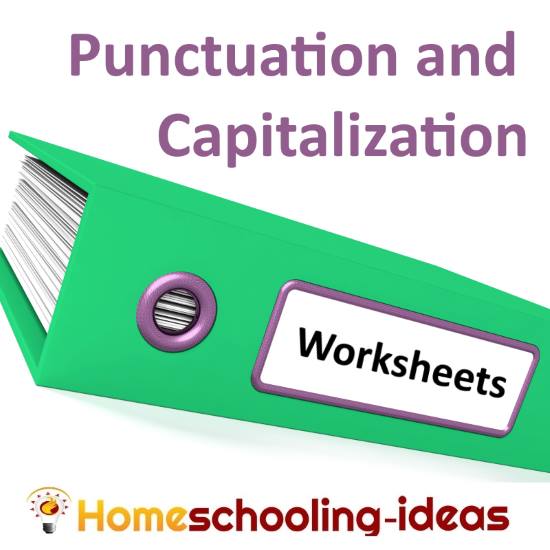 Punctuation and capitalization worksheets