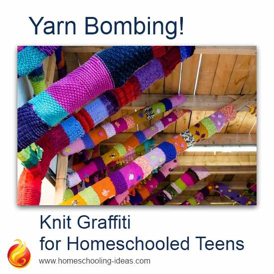 Yarn Bombing for Homeschoolers